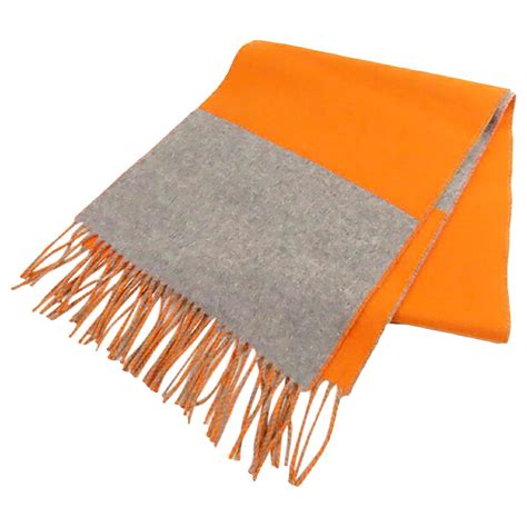 hermes orange scarf|hermes orange cashmere scarf.